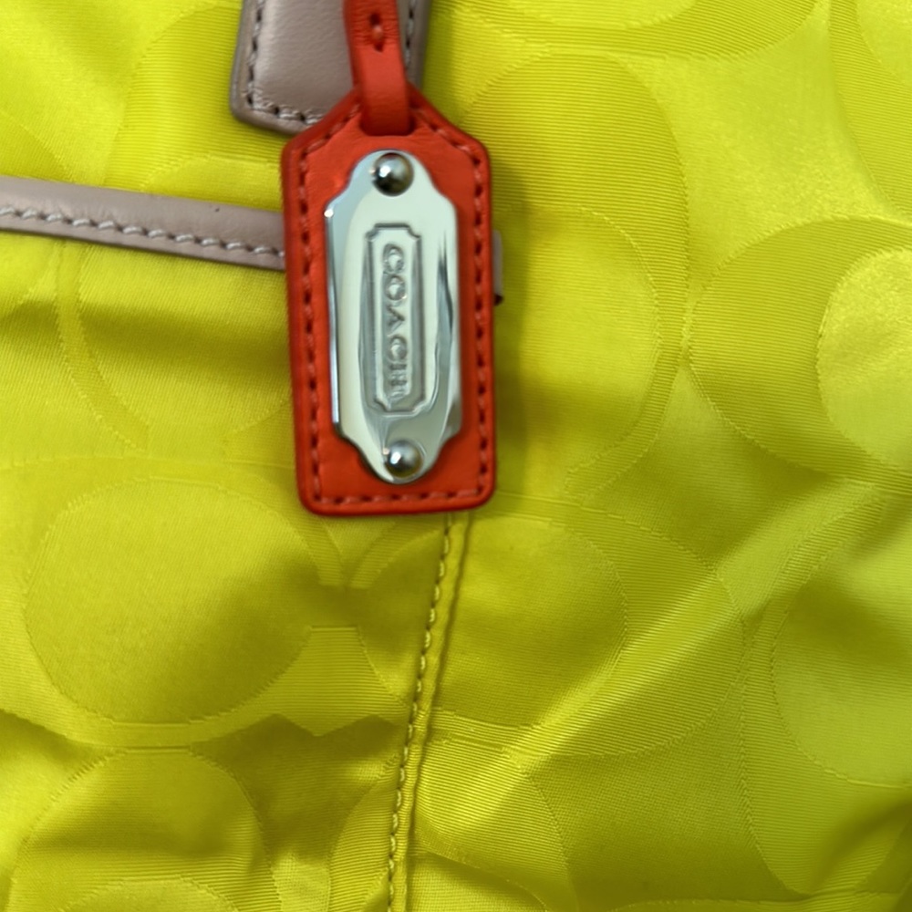 Coach Yellow Everyday Tote Bag - Picture 5 of 13